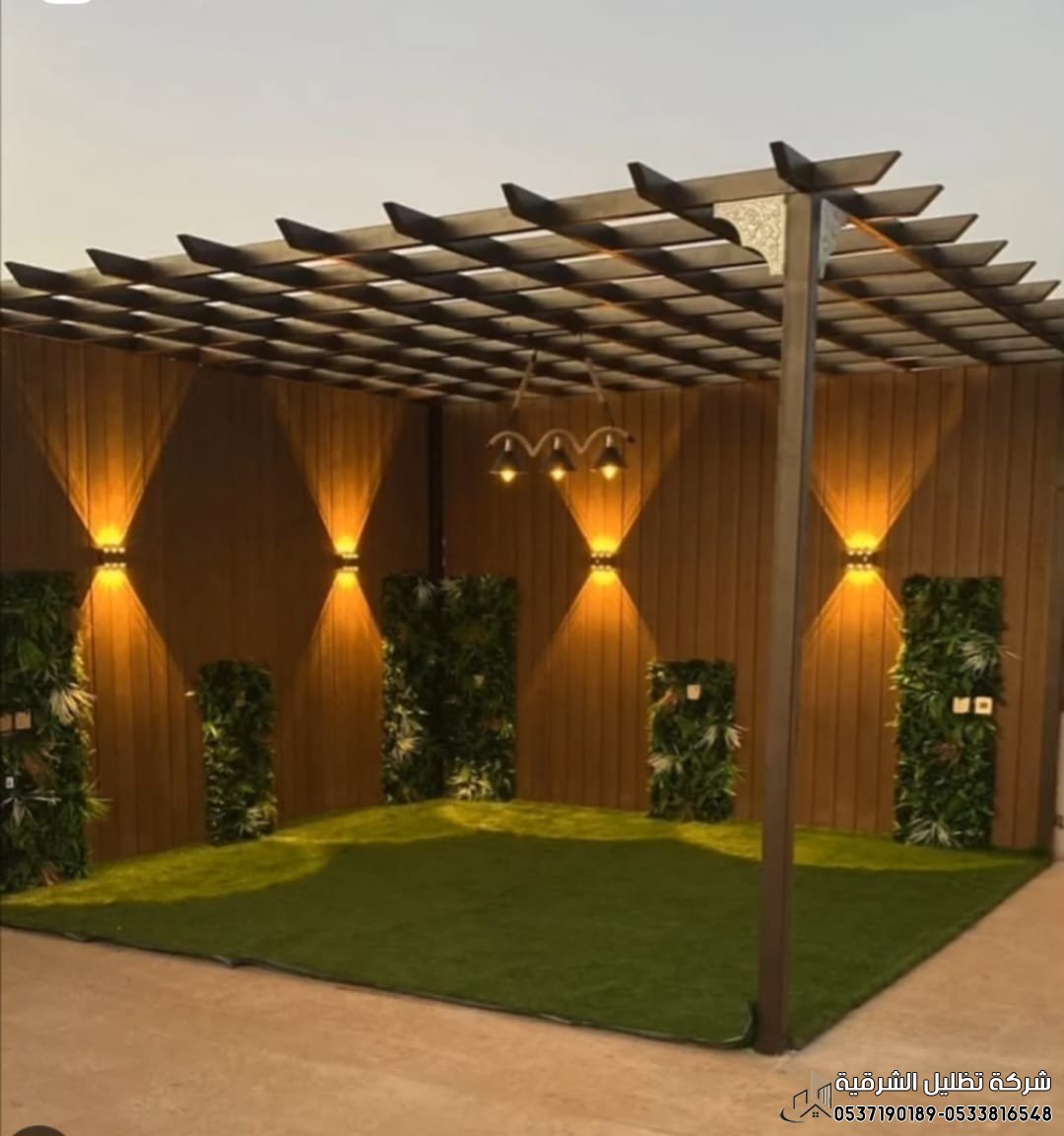 تصميم برجولة خشب برجولات مودرن بالشرقية